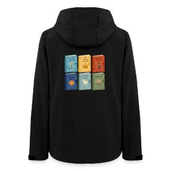 Fairy tale covers - Women’s Recycled Softshell Jacket by Stanley/Stella - black - Back - AI Model Female 172 light (172cm)
