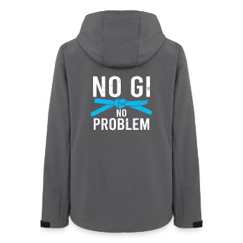MMA BJJ jiu jitsu Vintage Brazilian Jiu Jitsu  - Frauen Recycelte Softshelljacke von Stanley/Stella - Anthrazit - Hinten - AI Model Female 172 light (172cm)