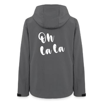 OH LA LA - Frauen Recycelte Softshelljacke von Stanley/Stella - Anthrazit - Hinten - AI Model Female 172 light (172cm)