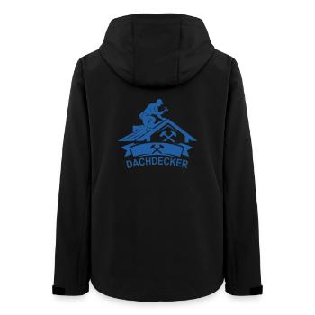 Silhouette de couvreur - Veste softshell femme recyclée Stanley/Stella - noir - Dos - AI Model Female 172 light (172cm)