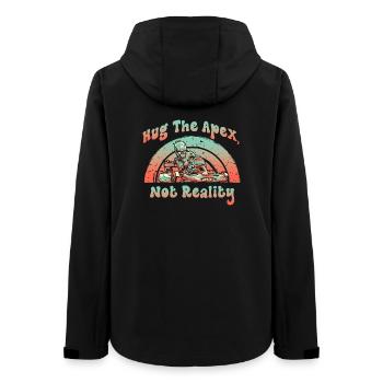 Hue The Apex Not Reality - Women’s Recycled Softshell Jacket by Stanley/Stella - black - Back - AI Model Female 172 light (172cm)