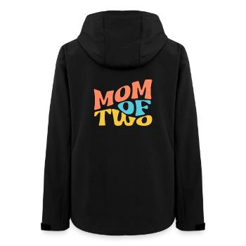 MOM Of Two - Frauen Recycelte Softshelljacke von Stanley/Stella - Schwarz - Hinten - AI Model Female 172 light (172cm)