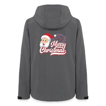 Joyeux Noël, Père Noël - Veste softshell femme recyclée Stanley/Stella - charbon - Dos - AI Model Female 172 light (172cm)
