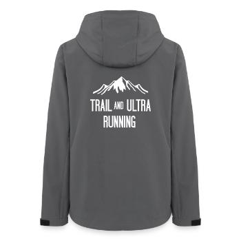 Trail et Ultra Running - Veste softshell femme recyclée Stanley/Stella - charbon - Dos - AI Model Female 172 light (172cm)