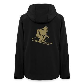 Singe Gorille Chimpanzé Ski Silhouette Design - Veste softshell femme recyclée Stanley/Stella - noir - Dos - AI Model Female 172 light (172cm)