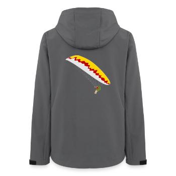 Colorful paraglider - Women’s Recycled Softshell Jacket by Stanley/Stella - anthracite - Back - AI Model Female 172 light (172cm)