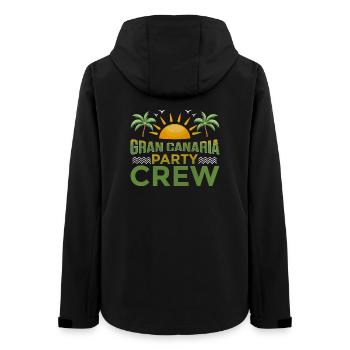 Gran Canaria Party Crew - Women’s Recycled Softshell Jacket by Stanley/Stella - black - Back - AI Model Female 172 light (172cm)