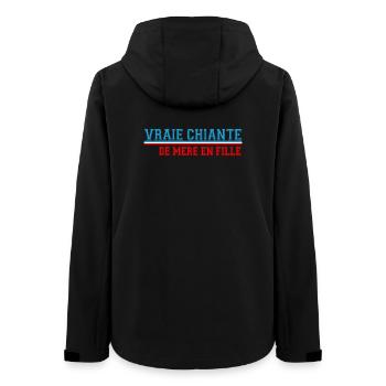Patriotischer Humor Frauen Wahnsinn T-Shirt - Frauen Recycelte Softshelljacke von Stanley/Stella - Schwarz - Hinten - AI Model Female 172 light (172cm)