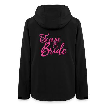 Team Braut Junggesellenabschied Brauthochzeitsgruppe - Frauen Recycelte Softshelljacke von Stanley/Stella - Schwarz - Hinten - AI Model Female 172 light (172cm)