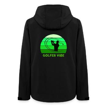 golf, golfer, golffan - Frauen Recycelte Softshelljacke von Stanley/Stella - Schwarz - Hinten - AI Model Female 172 light (172cm)