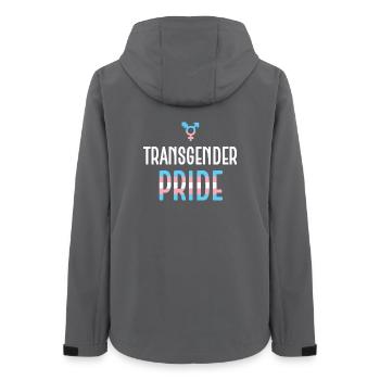 Mois de la fierté LGBTQ - Fierté transgenre - Veste softshell femme recyclée Stanley/Stella - charbon - Dos - AI Model Female 172 light (172cm)
