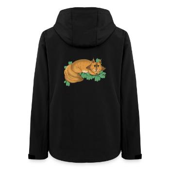 Fantasy Cheshire Grin - Women’s Recycled Softshell Jacket by Stanley/Stella - black - Back - AI Model Female 172 light (172cm)