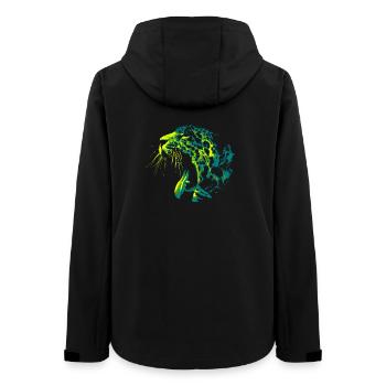 Stylish Panther - Women’s Recycled Softshell Jacket by Stanley/Stella - black - Back - AI Model Female 172 light (172cm)