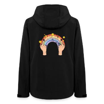 Middle Finger Wednesday - Women’s Recycled Softshell Jacket by Stanley/Stella - black - Back - AI Model Female 172 light (172cm)