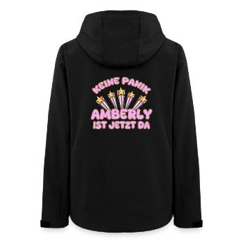 Amberly als Frauenname - Frauen Recycelte Softshelljacke von Stanley/Stella - Schwarz - Hinten - AI Model Female 172 light (172cm)