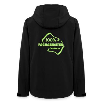 Occupation: Skilled worker - Women’s Recycled Softshell Jacket by Stanley/Stella - black - Back - AI Model Female 172 light (172cm)