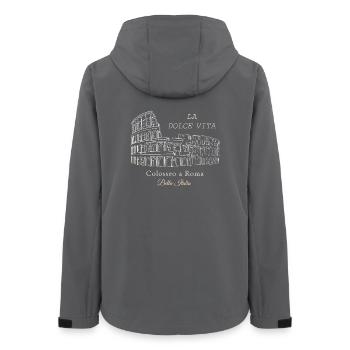 Colosseo Rome La Dolce Vita - Women’s Recycled Softshell Jacket by Stanley/Stella - anthracite - Back - AI Model Female 172 light (172cm)