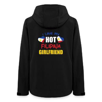 I Love My Filipina Girlfriend Philippines Art - Frauen Recycelte Softshelljacke von Stanley/Stella - Schwarz - Hinten - AI Model Female 172 light (172cm)