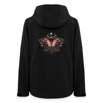 papillon imaginatif avec couronne - Veste softshell femme recyclée Stanley/Stella - noir - Dos - AI Model Female 172 light (172cm)