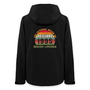 Oktober 1995 Vinatge Retro Geburtstagsgeschenk - Frauen Recycelte Softshelljacke von Stanley/Stella - Schwarz - Hinten - AI Model Female 172 light (172cm)