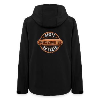 Beste Urgrossmutter Oma Geschenk - Frauen Recycelte Softshelljacke von Stanley/Stella - Schwarz - Hinten - AI Model Female 172 light (172cm)
