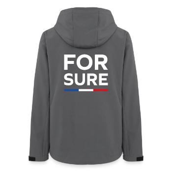 For sure, - Veste softshell femme recyclée Stanley/Stella - charbon - Dos - AI Model Female 172 light (172cm)