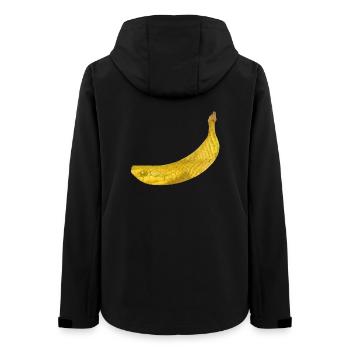 Schlange Banane - Frauen Recycelte Softshelljacke von Stanley/Stella - Schwarz - Hinten - AI Model Female 172 light (172cm)