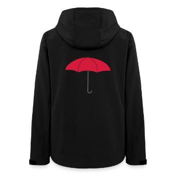Logo Red Umbrella - Women’s Recycled Softshell Jacket by Stanley/Stella - black - Back - AI Model Female 172 light (172cm)