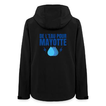 Mayotte, 976, French department - Women’s Recycled Softshell Jacket by Stanley/Stella - black - Back - AI Model Female 172 light (172cm)