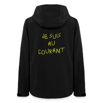 I KNOW ABOUT IT! - Women’s Recycled Softshell Jacket by Stanley/Stella - black - Back - AI Model Female 172 light (172cm)