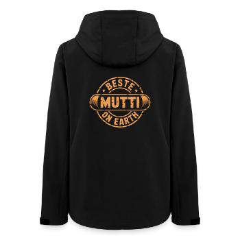 Beste Mutti Geschenk Muttertag - Frauen Recycelte Softshelljacke von Stanley/Stella - Schwarz - Hinten - AI Model Female 172 light (172cm)