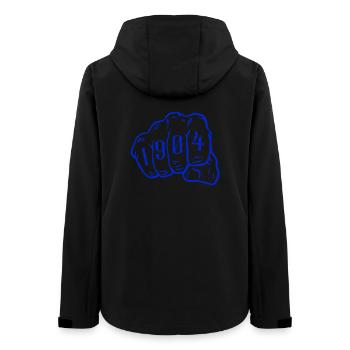 Ruhrpott Real Gelsenkircheners since 1904 - Women’s Recycled Softshell Jacket by Stanley/Stella - black - Back - AI Model Female 172 light (172cm)