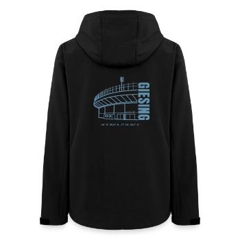 Stadion Print Grünwalder - Frauen Recycelte Softshelljacke von Stanley/Stella - Schwarz - Hinten - AI Model Female 172 light (172cm)