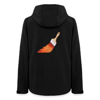 Maler Pinsel - Frauen Recycelte Softshelljacke von Stanley/Stella - Schwarz - Hinten - AI Model Female 172 light (172cm)