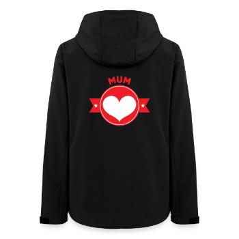 Maman d'Amour - Muttertag - Frauen Recycelte Softshelljacke von Stanley/Stella - Schwarz - Hinten - AI Model Female 172 light (172cm)