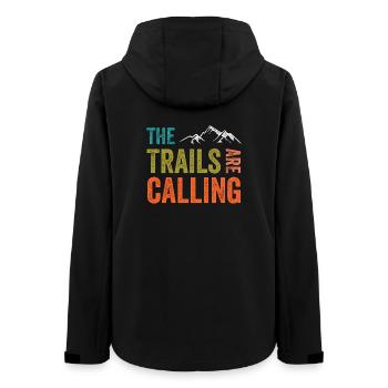 Die Spuren rufen - Frauen Recycelte Softshelljacke von Stanley/Stella - Schwarz - Hinten - AI Model Female 172 light (172cm)
