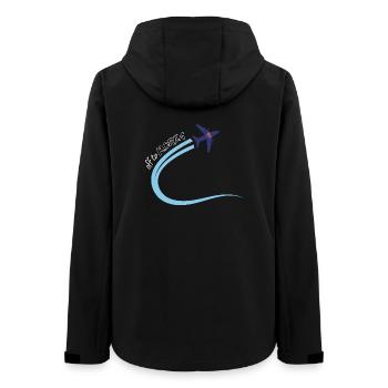 Départ pour la Corée Conception de voyages en avion Corée du Sud - Veste softshell femme recyclée Stanley/Stella - noir - Dos - AI Model Female 172 light (172cm)