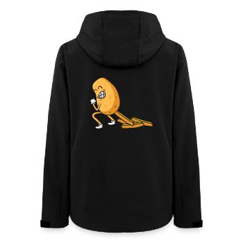 Peppy Peanut Sprint - Frauen Recycelte Softshelljacke von Stanley/Stella - Schwarz - Hinten - AI Model Female 172 light (172cm)