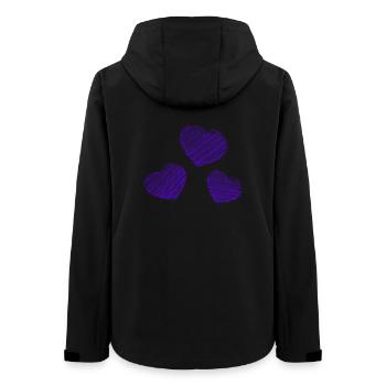 WEIHNACHTEN. FROHE WEIHNACHTEN. FROHE WEIHNACHTEN. NEUJAHR - Frauen Recycelte Softshelljacke von Stanley/Stella - Schwarz - Hinten - AI Model Female 172 light (172cm)