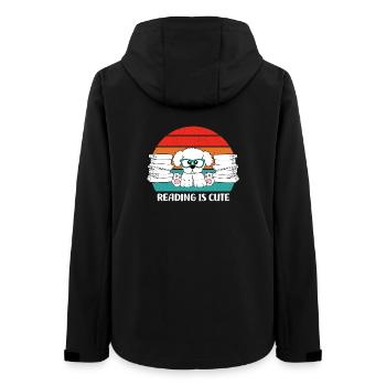La lecture est mignonne - Veste softshell femme recyclée Stanley/Stella - noir - Dos - AI Model Female 172 light (172cm)
