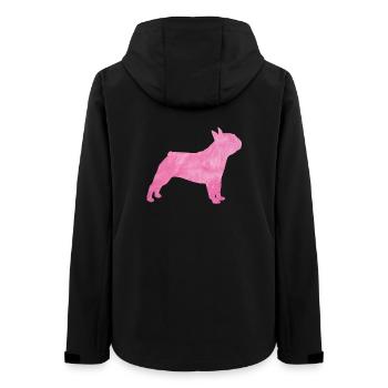 Carlin Chien à fourrure duveteuse Maître Maîtresse rose - Veste softshell femme recyclée Stanley/Stella - noir - Dos - AI Model Female 172 light (172cm)