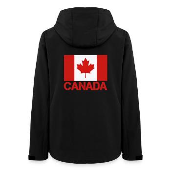 Drapeau de la feuille d’érable du Canada - Veste softshell femme recyclée Stanley/Stella - noir - Dos - AI Model Female 172 light (172cm)
