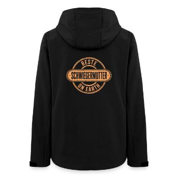 Beste Schwiegermutter Geschenk - Frauen Recycelte Softshelljacke von Stanley/Stella - Schwarz - Hinten - AI Model Female 172 light (172cm)