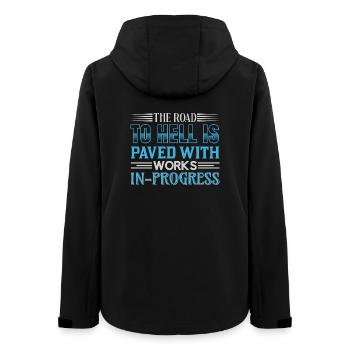 La route de l’enfer est en cours - Veste softshell femme recyclée Stanley/Stella - noir - Dos - AI Model Female 172 light (172cm)