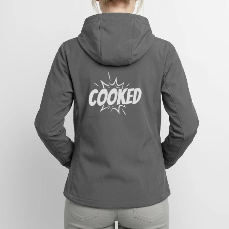 Cooked Explosive Comic Style Women’s Recycled Softshell Jacket by Stanley/Stella