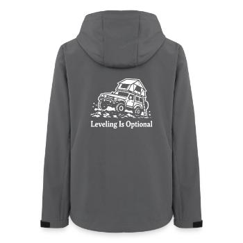 Leveling Ist Optional Offroad Camper - Frauen Recycelte Softshelljacke von Stanley/Stella - Anthrazit - Hinten - AI Model Female 172 light (172cm)