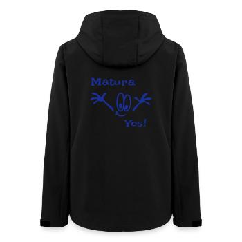 Matura , Abitur, Schule - Frauen Recycelte Softshelljacke von Stanley/Stella - Schwarz - Hinten - AI Model Female 172 light (172cm)