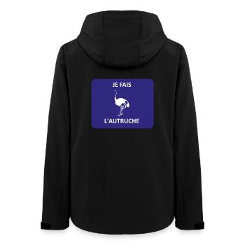 Je fais l'autruche - Veste softshell femme recyclée Stanley/Stella - noir - Dos - AI Model Female 172 light (172cm)
