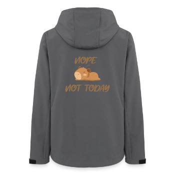 Nope not today capybara - Frauen Recycelte Softshelljacke von Stanley/Stella - Anthrazit - Hinten - AI Model Female 172 light (172cm)
