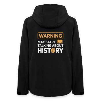 Historiker warnen davor, über Geschichte zu sprechen - Frauen Recycelte Softshelljacke von Stanley/Stella - Schwarz - Hinten - AI Model Female 172 light (172cm)